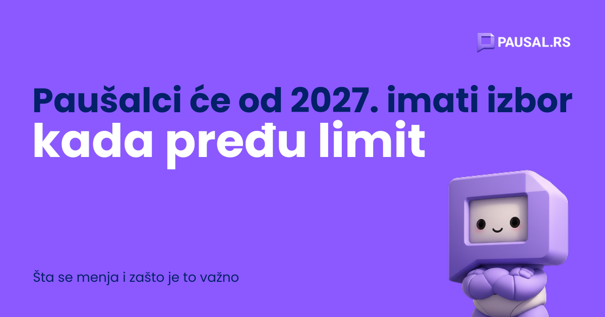 Paušalci će od 2027. imati izbor kada pređu limit: šta se menja i zašto je to važno
