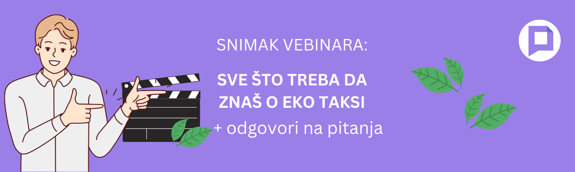 Snimak vebinara “Sve što treba da znaš o eko taksi kao paušalac” i odgovori na pitanja